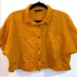 Forever 21 Yellow/orangey button up shirt.